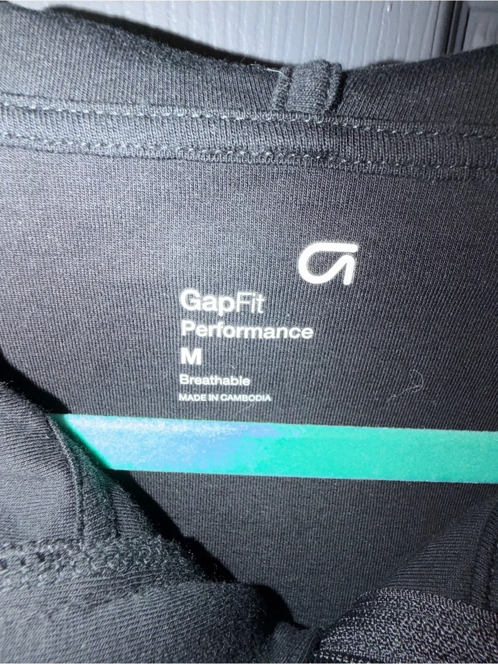 GapFit Performance Men’s Black Full Zip Athletic Hoodie Jacket Medium NWOT